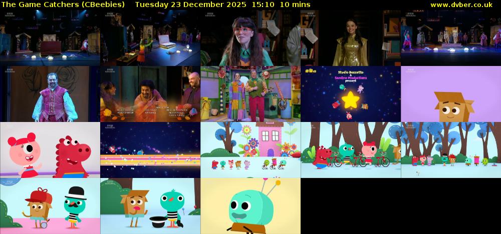 The Game Catchers (CBeebies) Tuesday 23 December 2025 15:10 - 15:20