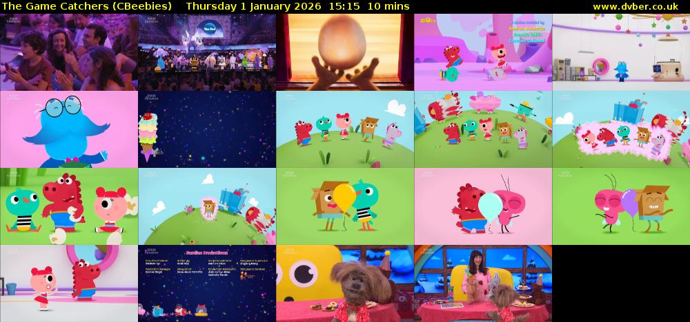 The Game Catchers (CBeebies) Thursday 1 January 2026 15:15 - 15:25