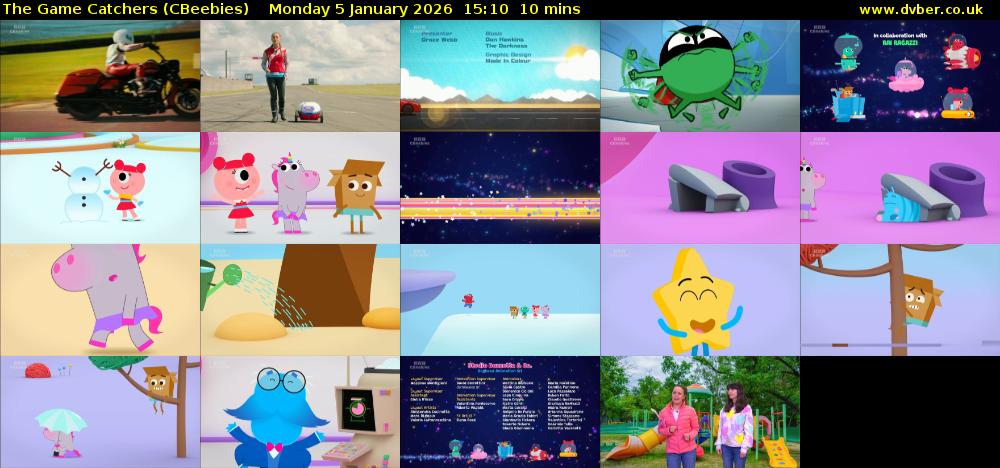 The Game Catchers (CBeebies) Monday 5 January 2026 15:10 - 15:20