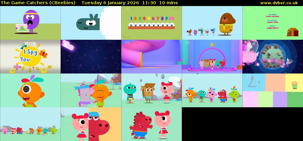 The Game Catchers (CBeebies) Tuesday 6 January 2026 11:30 - 11:40