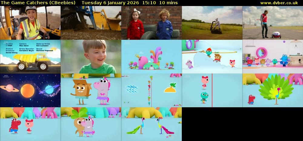 The Game Catchers (CBeebies) Tuesday 6 January 2026 15:10 - 15:20