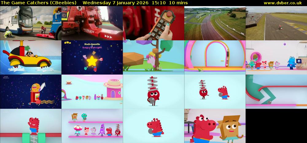 The Game Catchers (CBeebies) Wednesday 7 January 2026 15:10 - 15:20
