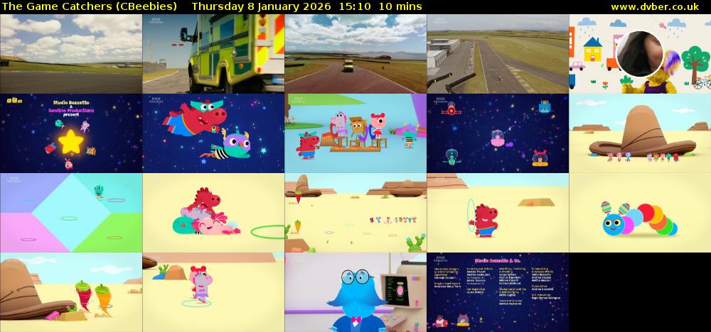 The Game Catchers (CBeebies) Thursday 8 January 2026 15:10 - 15:20