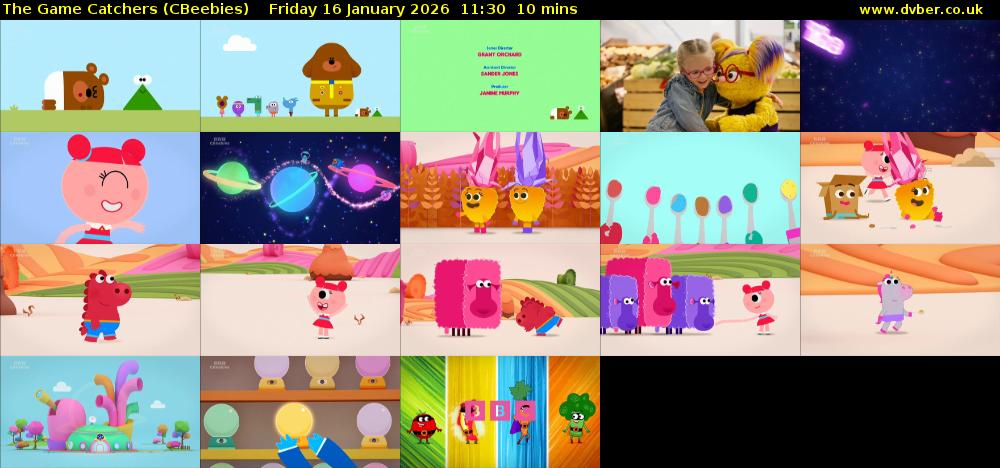 The Game Catchers (CBeebies) Friday 16 January 2026 11:30 - 11:40