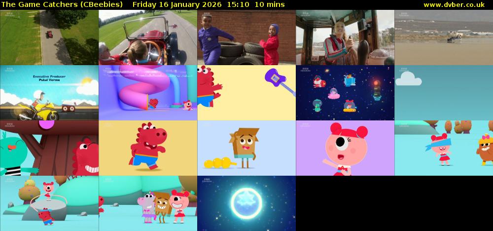The Game Catchers (CBeebies) Friday 16 January 2026 15:10 - 15:20