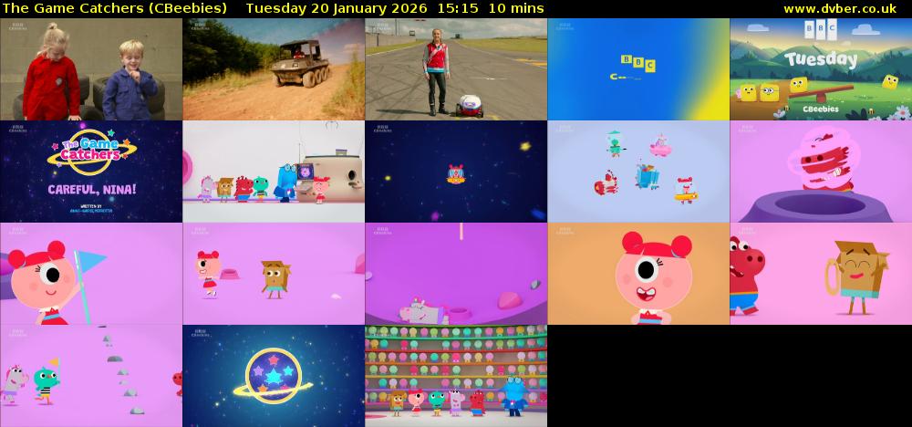 The Game Catchers (CBeebies) Tuesday 20 January 2026 15:15 - 15:25