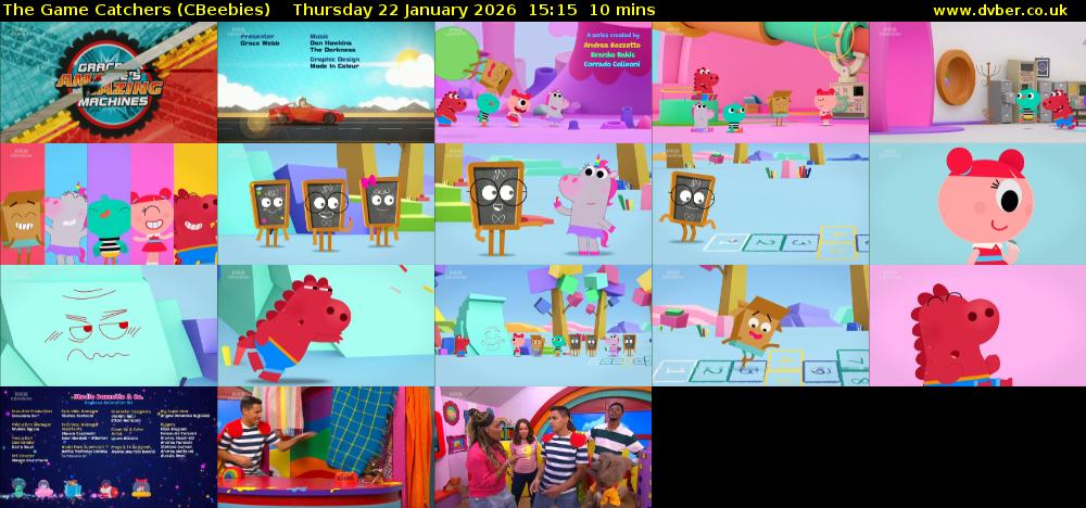 The Game Catchers (CBeebies) Thursday 22 January 2026 15:15 - 15:25