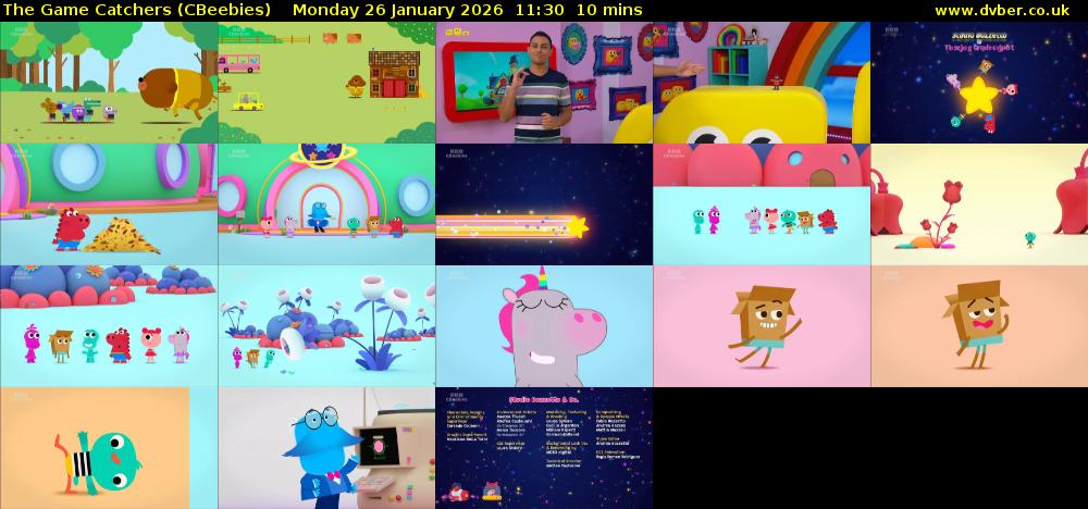 The Game Catchers (CBeebies) Monday 26 January 2026 11:30 - 11:40