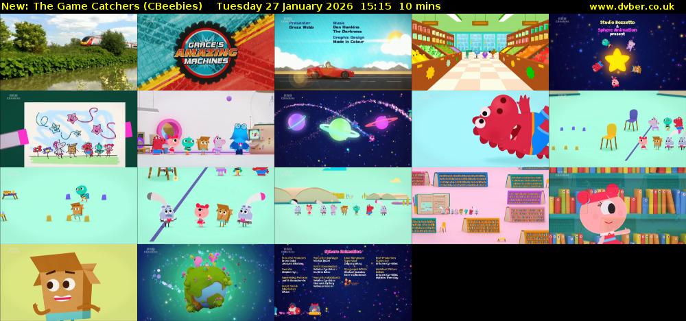 The Game Catchers (CBeebies) Tuesday 27 January 2026 15:15 - 15:25