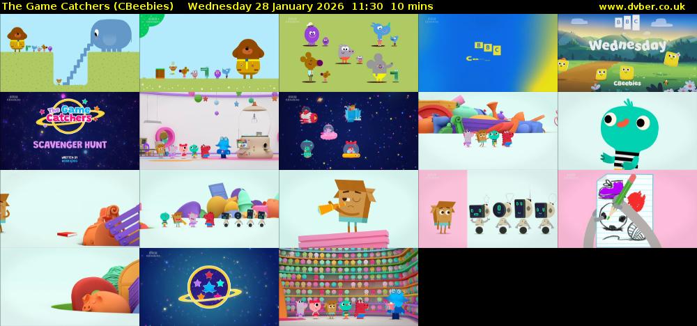 The Game Catchers (CBeebies) Wednesday 28 January 2026 11:30 - 11:40
