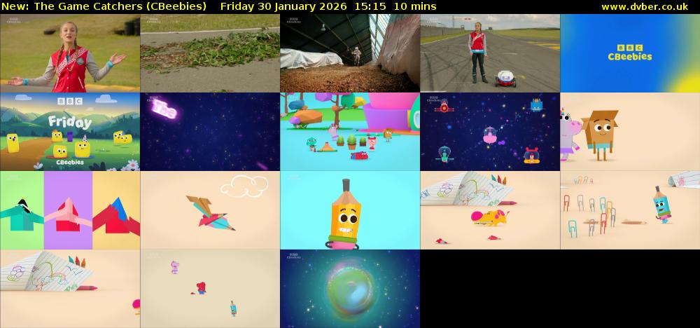 The Game Catchers (CBeebies) Friday 30 January 2026 15:15 - 15:25