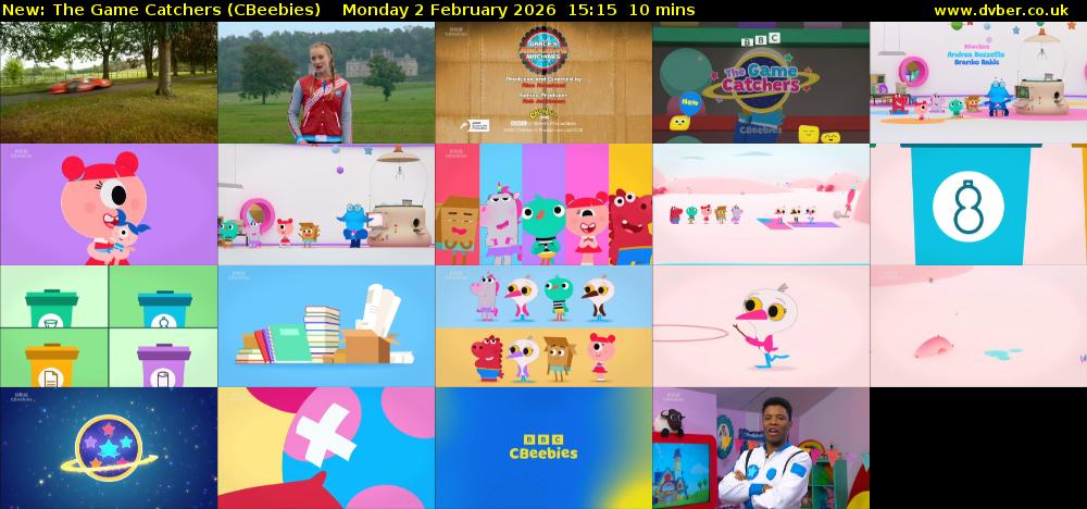 The Game Catchers (CBeebies) Monday 2 February 2026 15:15 - 15:25