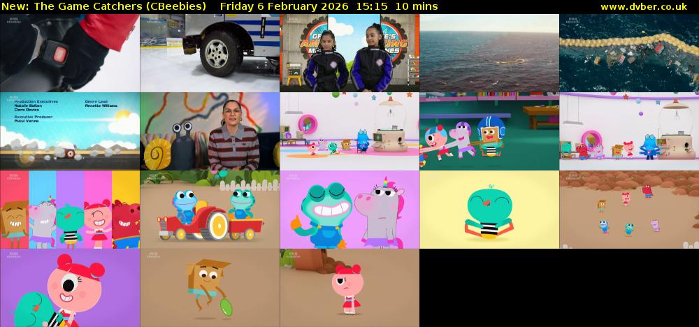 The Game Catchers (CBeebies) Friday 6 February 2026 15:15 - 15:25