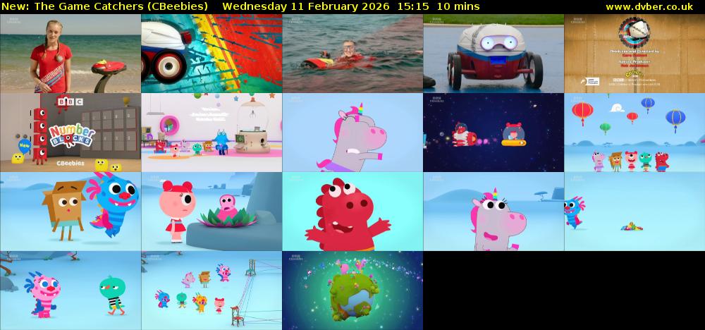 The Game Catchers (CBeebies) Wednesday 11 February 2026 15:15 - 15:25