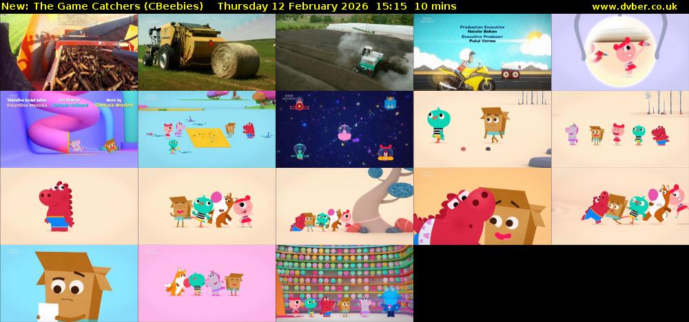 The Game Catchers (CBeebies) Thursday 12 February 2026 15:15 - 15:25