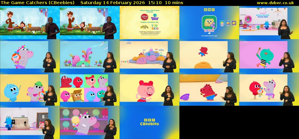 The Game Catchers (CBeebies) Saturday 14 February 2026 15:10 - 15:20