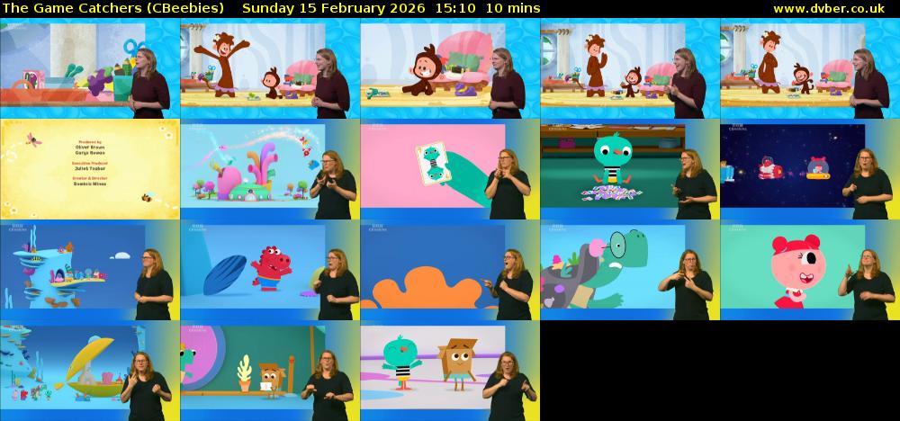 The Game Catchers (CBeebies) Sunday 15 February 2026 15:10 - 15:20