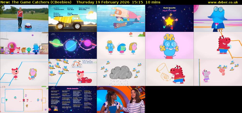 The Game Catchers (CBeebies) Thursday 19 February 2026 15:15 - 15:25
