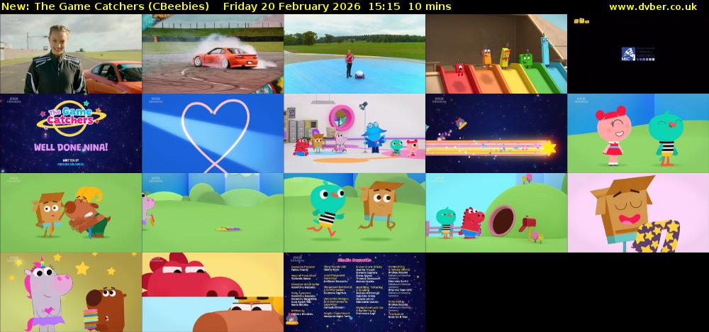 The Game Catchers (CBeebies) Friday 20 February 2026 15:15 - 15:25