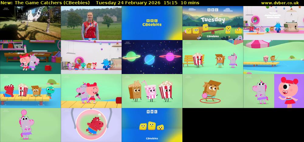 The Game Catchers (CBeebies) Tuesday 24 February 2026 15:15 - 15:25