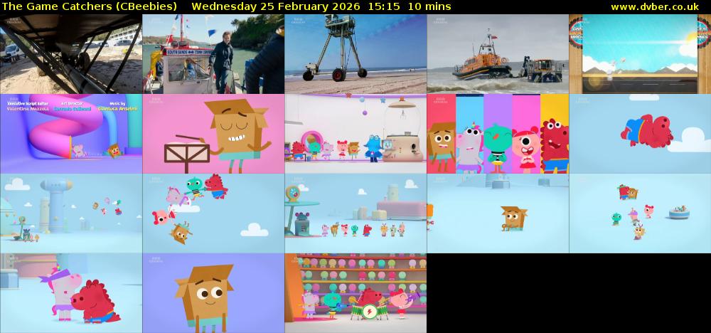 The Game Catchers (CBeebies) Wednesday 25 February 2026 15:15 - 15:25