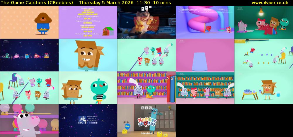 The Game Catchers (CBeebies) Thursday 5 March 2026 11:30 - 11:40