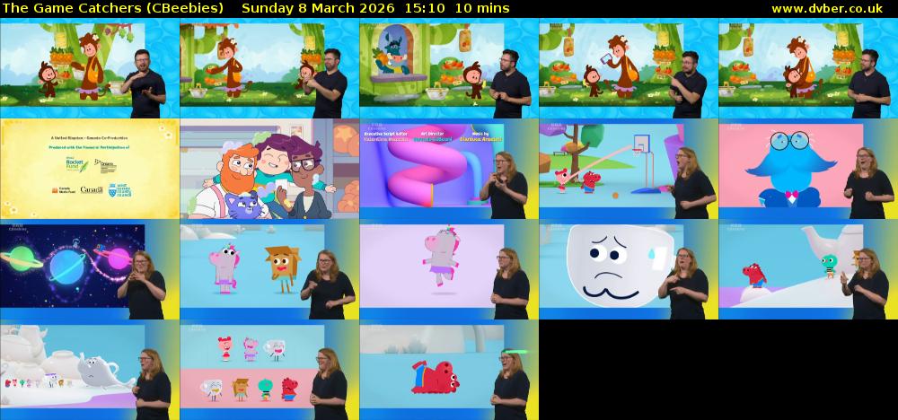 The Game Catchers (CBeebies) Sunday 8 March 2026 15:10 - 15:20