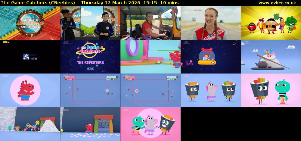 The Game Catchers (CBeebies) Thursday 12 March 2026 15:15 - 15:25