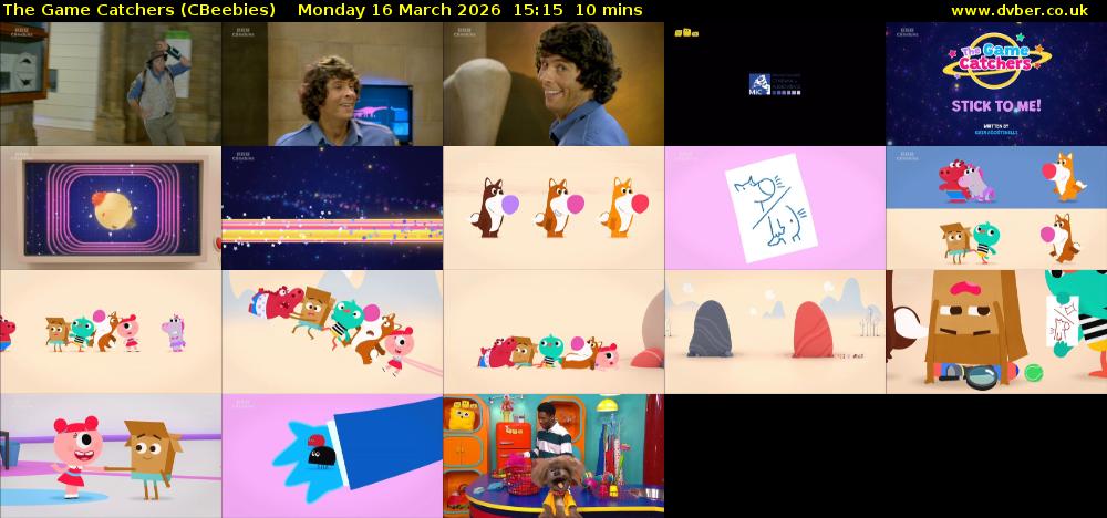 The Game Catchers (CBeebies) Monday 16 March 2026 15:15 - 15:25