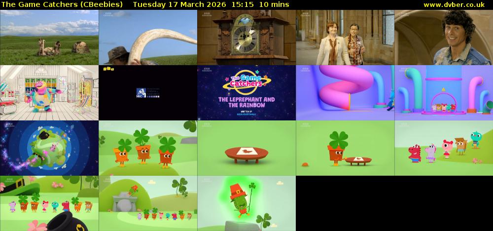 The Game Catchers (CBeebies) Tuesday 17 March 2026 15:15 - 15:25