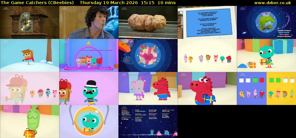 The Game Catchers (CBeebies) Thursday 19 March 2026 15:15 - 15:25