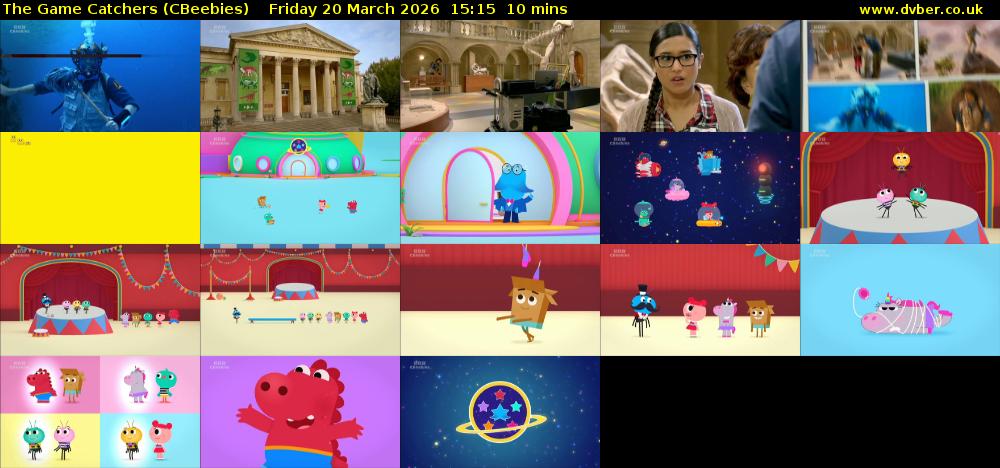 The Game Catchers (CBeebies) Friday 20 March 2026 15:15 - 15:25