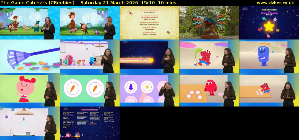 The Game Catchers (CBeebies) Saturday 21 March 2026 15:10 - 15:20