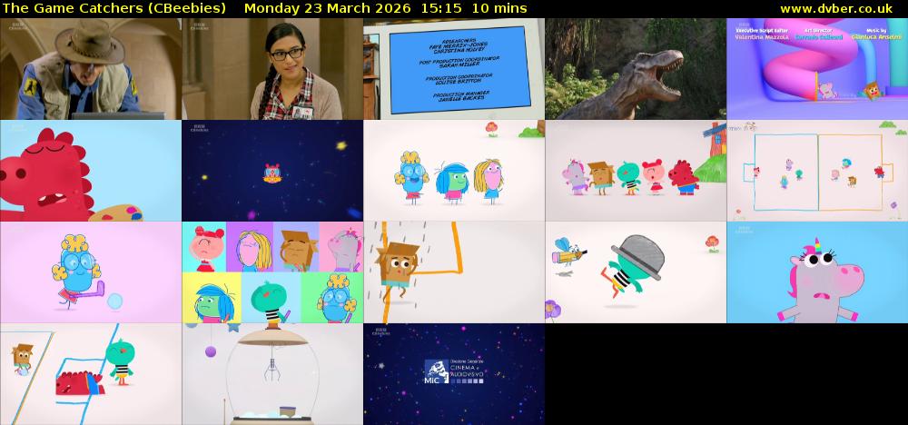 The Game Catchers (CBeebies) Monday 23 March 2026 15:15 - 15:25