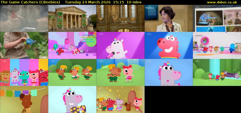 The Game Catchers (CBeebies) Tuesday 24 March 2026 15:15 - 15:25
