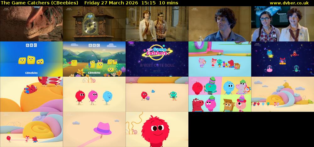 The Game Catchers (CBeebies) Friday 27 March 2026 15:15 - 15:25
