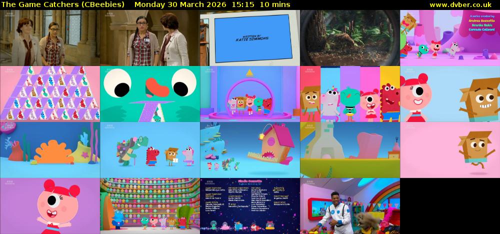 The Game Catchers (CBeebies) Monday 30 March 2026 15:15 - 15:25