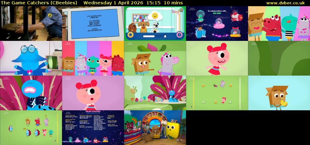 The Game Catchers (CBeebies) Wednesday 1 April 2026 15:15 - 15:25