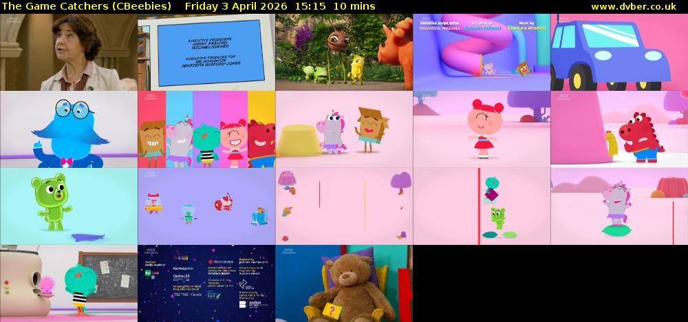 The Game Catchers (CBeebies) Friday 3 April 2026 15:15 - 15:25