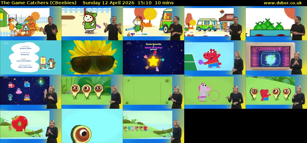 The Game Catchers (CBeebies) Sunday 12 April 2026 15:10 - 15:20