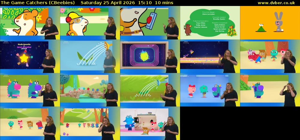 The Game Catchers (CBeebies) Saturday 25 April 2026 15:10 - 15:20