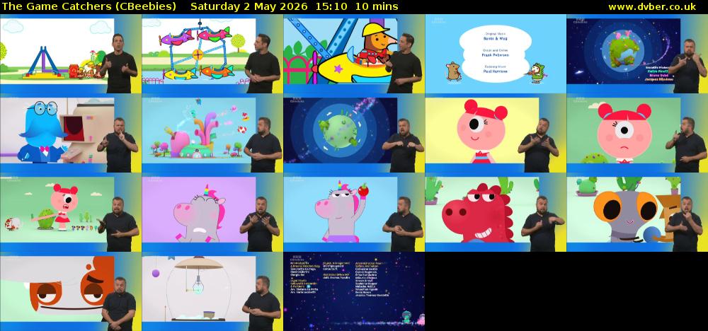 The Game Catchers (CBeebies) Saturday 2 May 2026 15:10 - 15:20