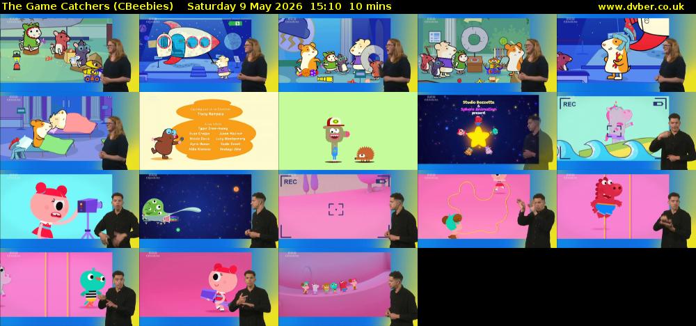 The Game Catchers (CBeebies) Saturday 9 May 2026 15:10 - 15:20