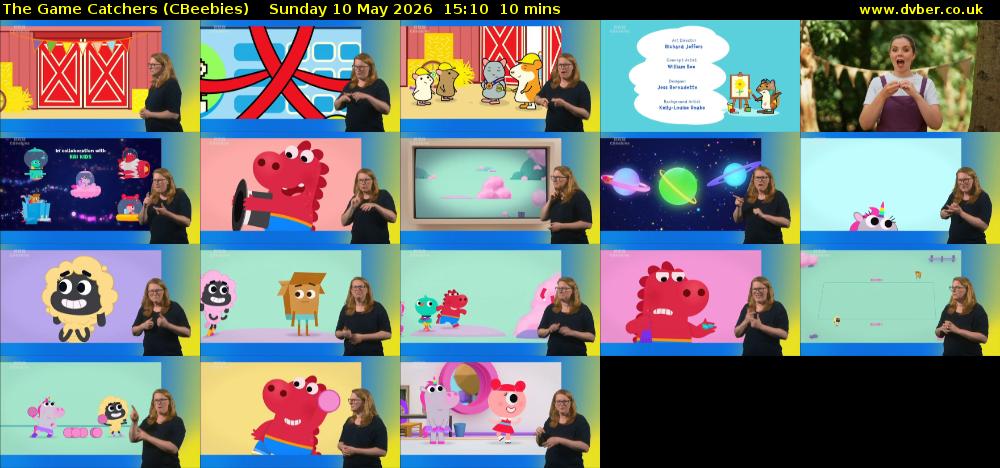 The Game Catchers (CBeebies) Sunday 10 May 2026 15:10 - 15:20