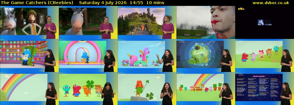 The Game Catchers (CBeebies) Saturday 4 July 2026 14:55 - 15:05