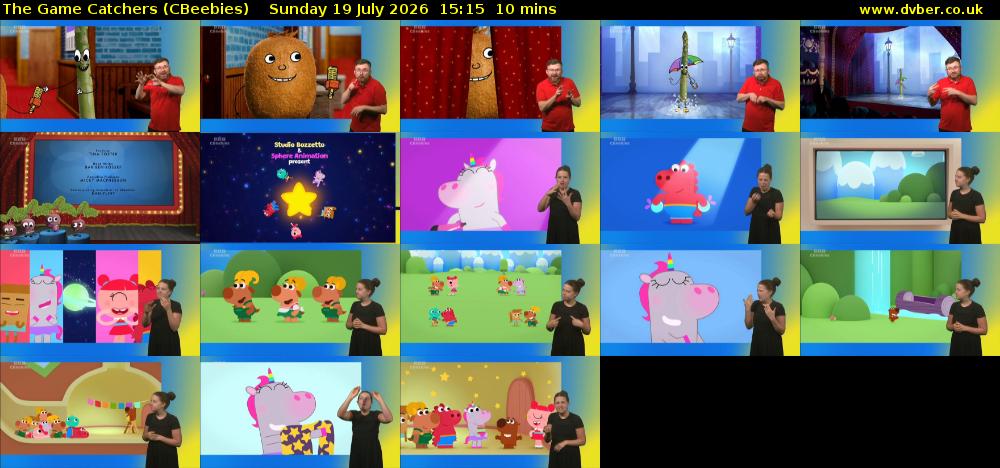 The Game Catchers (CBeebies) Sunday 19 July 2026 15:15 - 15:25