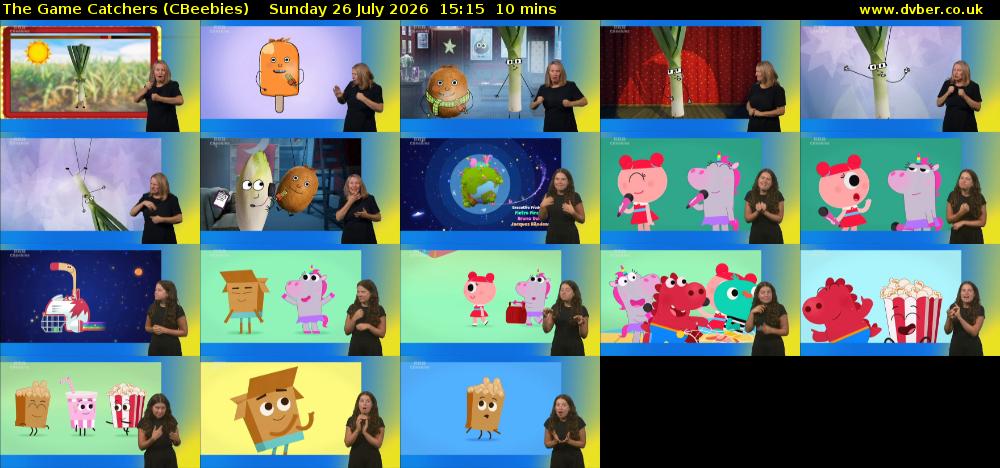 The Game Catchers (CBeebies) Sunday 26 July 2026 15:15 - 15:25