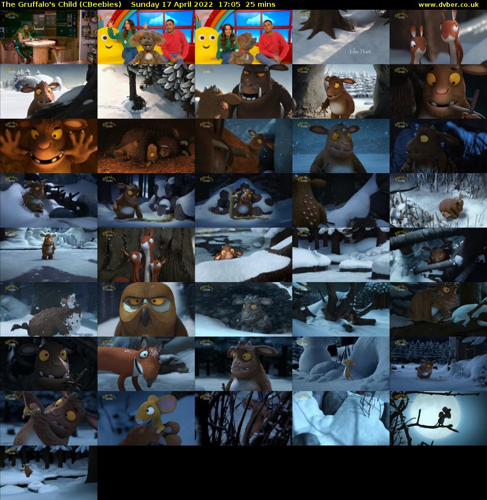The Gruffalo's Child (CBeebies) Sunday 17 April 2022 17:05 - 17:30