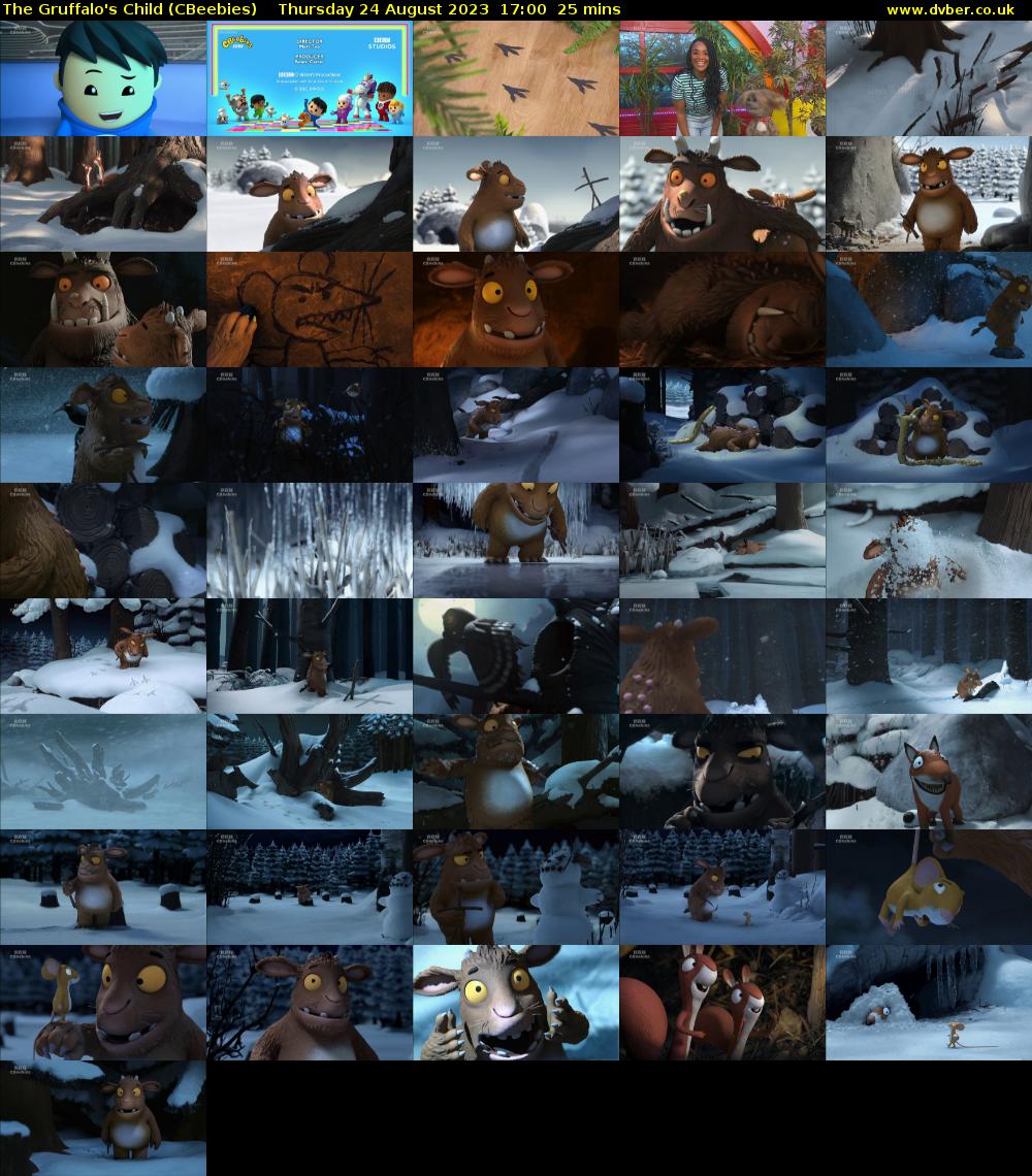 The Gruffalo's Child (CBeebies) Thursday 24 August 2023 17:00 - 17:25