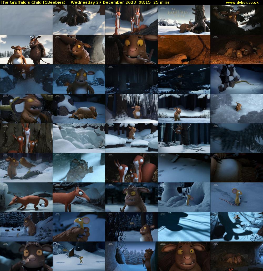 The Gruffalo's Child (CBeebies) Wednesday 27 December 2023 08:15 - 08:40